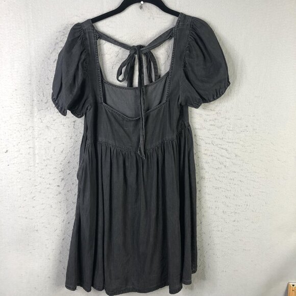 ASOS Dresses & Skirts - ASOS DESIGN Dress Women 6 Square Neck Puff Sleeve Babydoll Tie Back Fit Flare